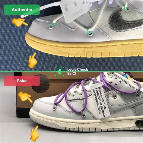 how to tell fake off white nike|how to check off white.